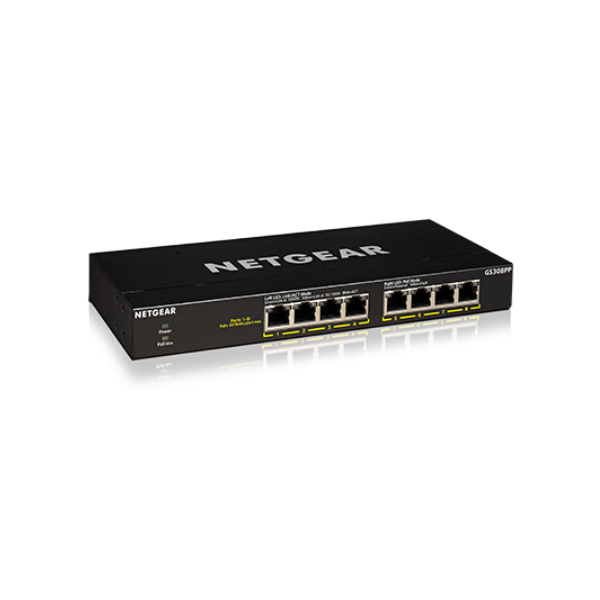 Netgear Switch Unmanaged Gigabit Ethernet (10/100/1000) Nero POE