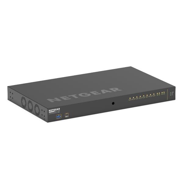 NETGEAR GSM4212UX-100EUS AV Line M4250-10G2XF-PoE++ 8x1G Utra90 PoE++ 802.3bt 720W 2x1G and 2xSFP+ Managed Switch