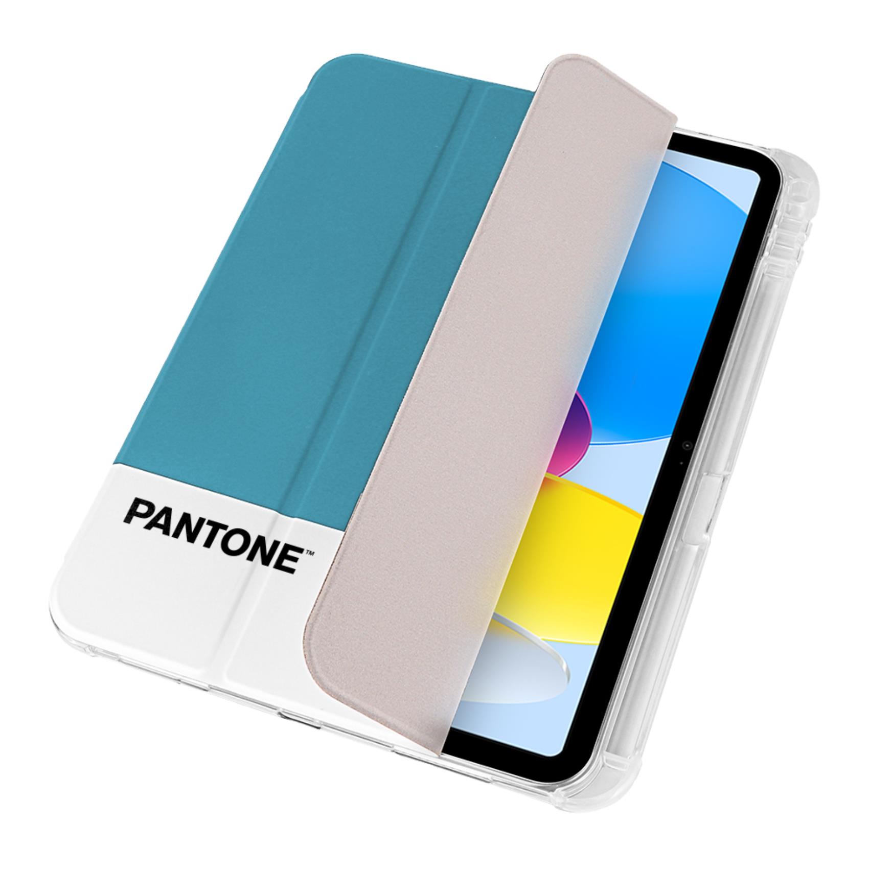 PANTONE – Custodia a libro bicolore azzurro e bianco in TPU compatibile con Apple iPad 10.9″ 10 gen/ iPad 11 2025 11th gen