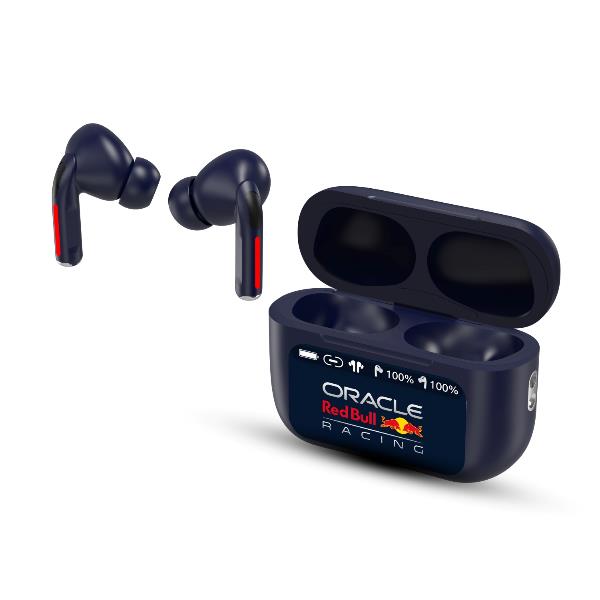 REDBULL – Auricolari True wireless con funzione ANC cancellazione attiva del rumore e ENC cancellazione del rumore ambientale, display LED touch, audio professionale