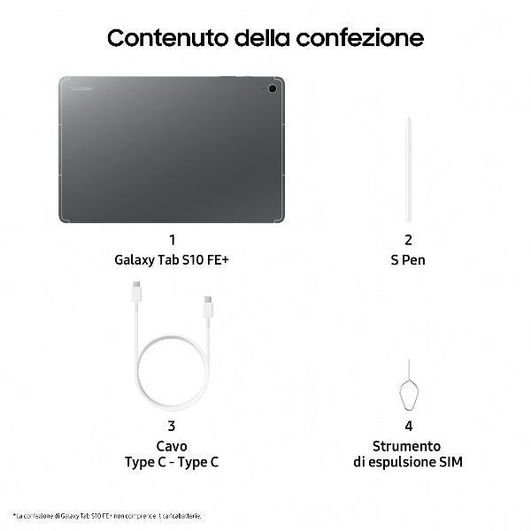 GALAXY TAB S10 FE+ 8+128GB GRAY
