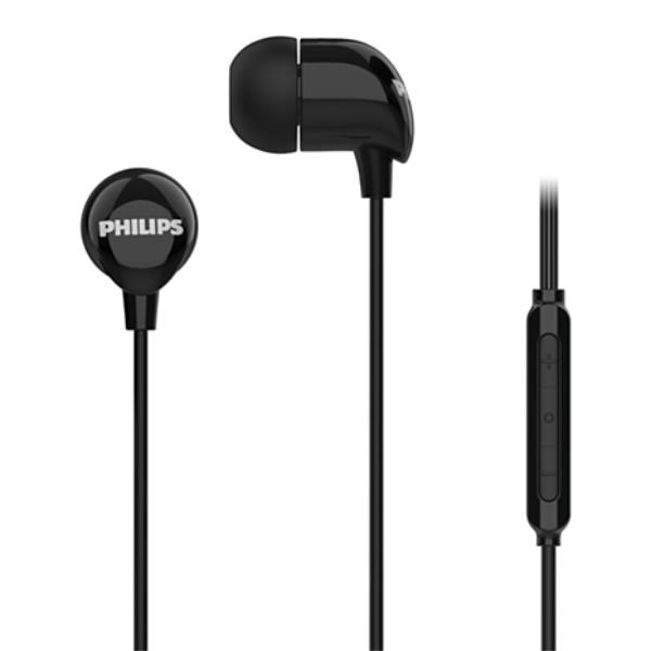 CUFFIE IN EAR CABLATE CON MICROFONO – NERO