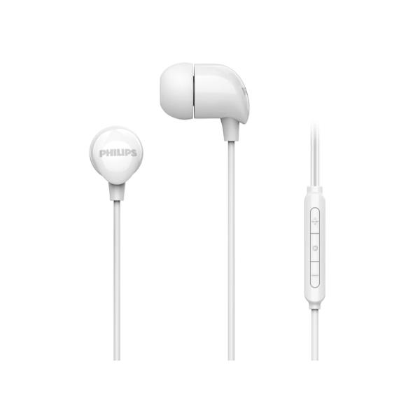 CUFFIE IN EAR CABLATE CON MICROFONO – BIANCO