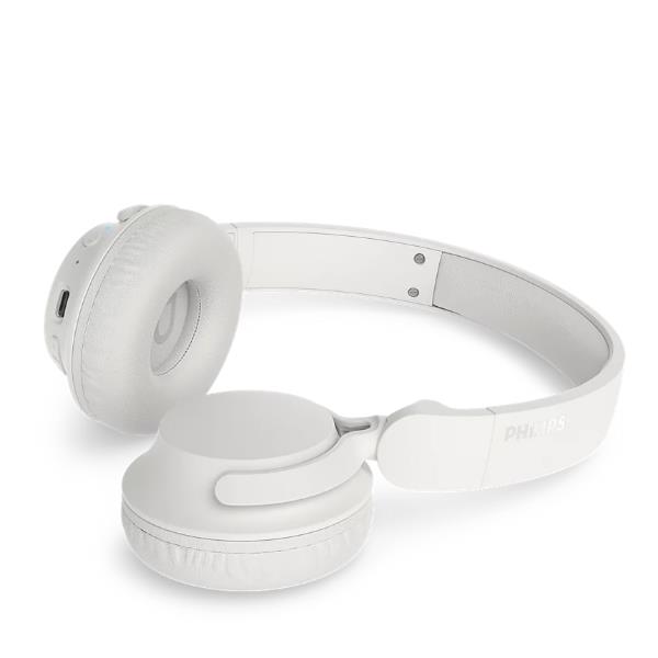 CUFFIA OVER-EAR WIRELESS BLUETOOTH MICROFONO E CANCELLAZIONE DEL RUMORE – BIANCO