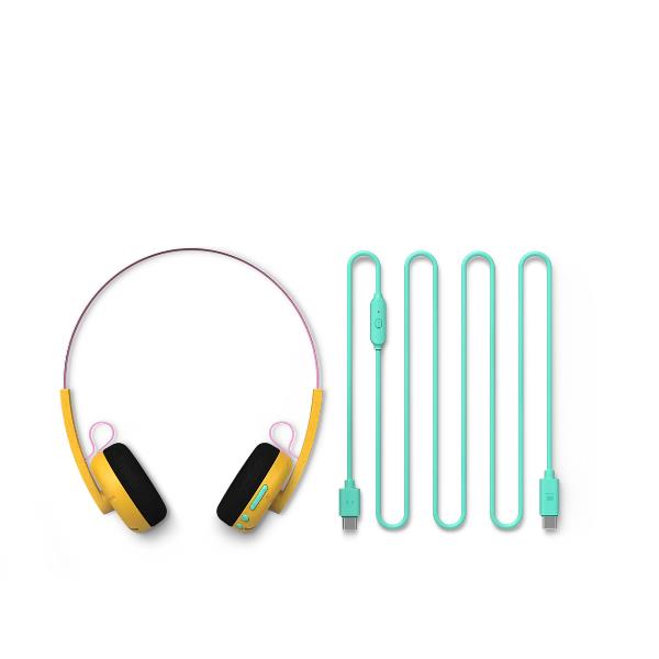 CUFFIA ON-EAR WIRELESS/CAVO THE RINGO DUO BLUETOOTH MICROFONO – GIALLO