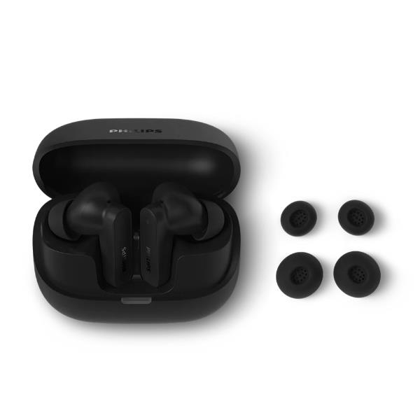 AURICOLARI PICCOLI TRUE WIRELESS BLUETOOTH MICROFONO X6 CANCELLAZIONE DEL RUMORE IPX4 CUSTODIA RICARICABILE TASCABILE – NERO