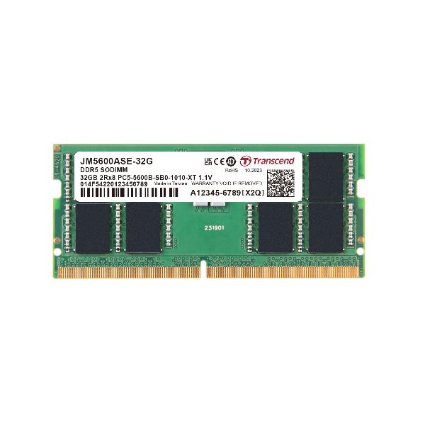 DRAM DDR5 SO-DIMM 5600MHz da 32GB, 2Rx8 2Gx8 CL46 1.1V
