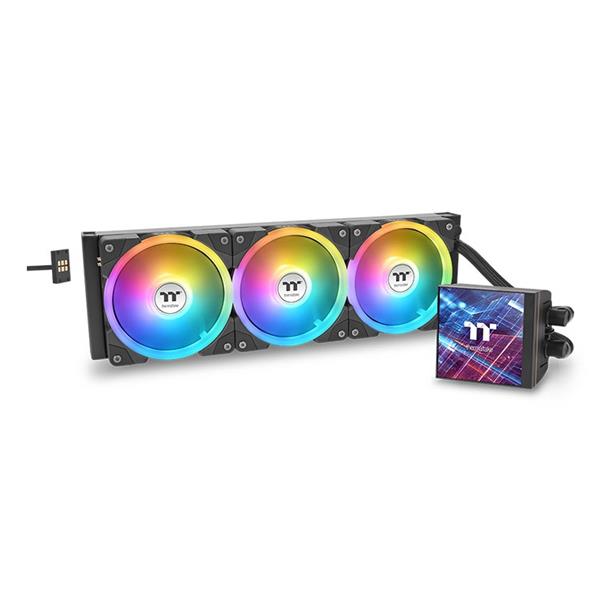 MAGFloe 420 Ultra/All-In-One Liquid Cooler System/ARGB Fan 140*3/PWM 500~2000rpm/Water Block 3.95inch LCD/TT RGB Plus Software/Black