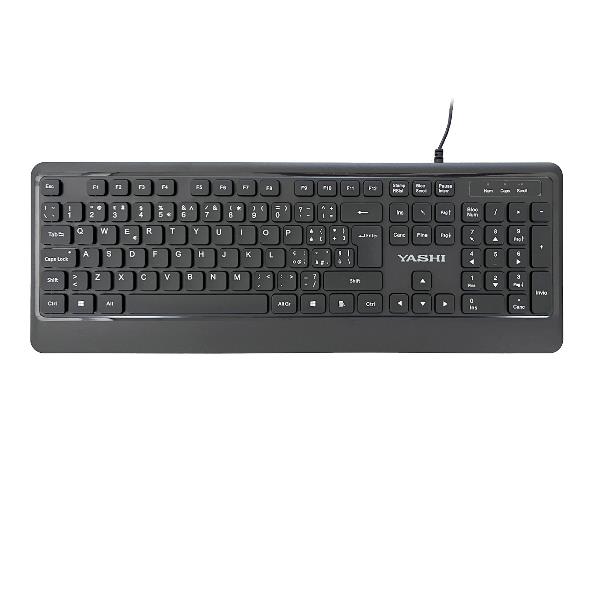 YASHI EXCLUSIVE USB KEYB+MOUSE IT/US BLK