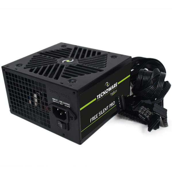 Tecnoware Free Silent Pro 750W 80+ Silver PFC Attivo ATX