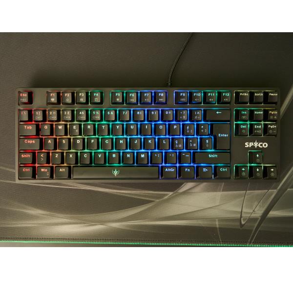 SPYCO – TASTIERA GAMING TENKEYLESS 87
