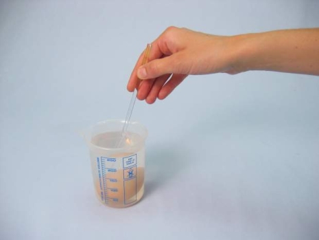 An egg in water