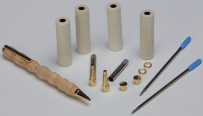 Kit di ricarica per 3 penne in legno d'acero