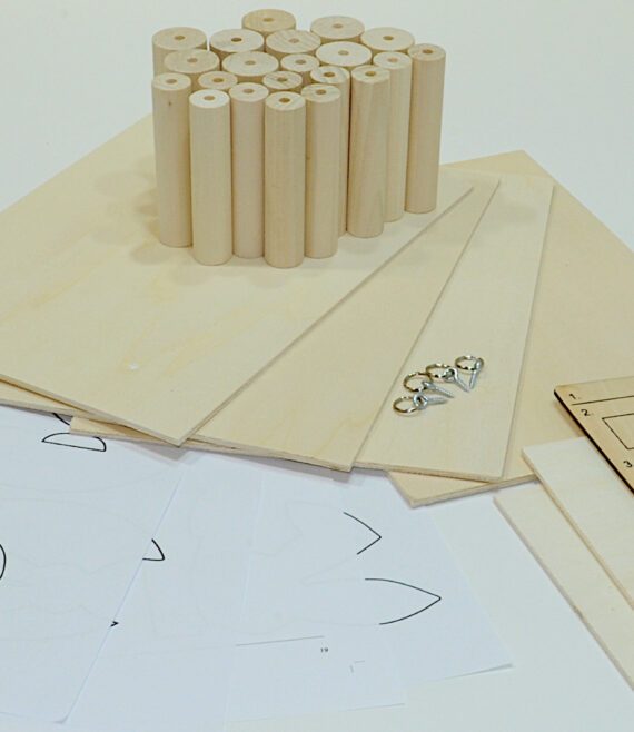 Pacchetto di materiali per segatura e tornitura del legno – dettaglio 2
