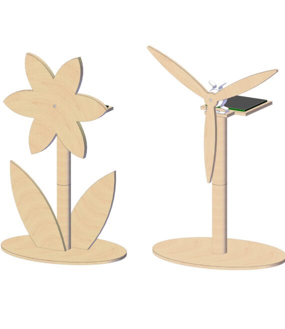 Set di modelli solari in legno – dettaglio 2