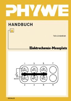 Manuale esperimenti per studenti - Stazione di misura per elettrochimica, TESS advanced Chemistry (in tedesco)
