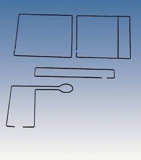 Conduttori di corrente, set da 4