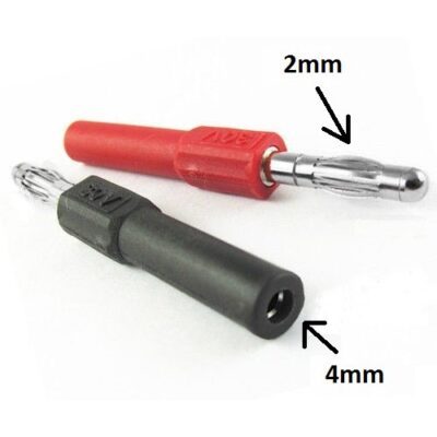 Adattatore per spina a banana da 4 mm a 2 mm