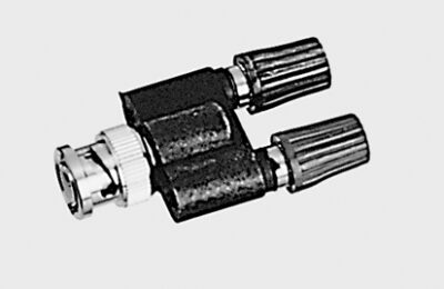 Adattatore, coppia BNC maschio/4 mm femmina
