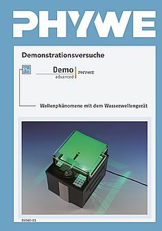 Esperimenti manuali per l'insegnante Dispositivo PHYWE per le onde dell'acqua, DEMO fisica avanzata (in tedesco)