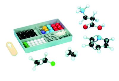 Kit per la costruzione di modelli molecolari per studenti, chimica organica