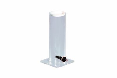 Cilindro in plexiglass per prove di esplosione