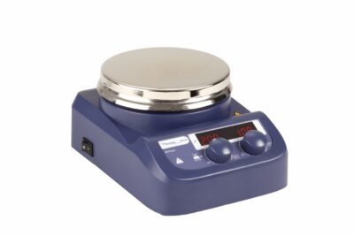 Agitatore magnetico con riscaldamento, acciaio inossidabile, digitale, 280 °C, 100-1500 giri/min