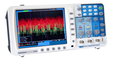 60 MHz / 2 CH ~ 500 MS/s ~ Oscilloscopio a memoria digitale con USB e LAN