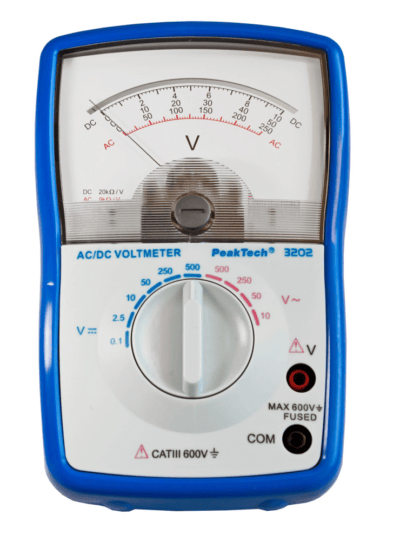 Voltmetro analogico ~ 500 V CA/CC
