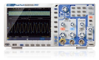300 MHz / 2 CH ~ 2 GS/s ~ Oscilloscopio touchscreen con USB e LAN