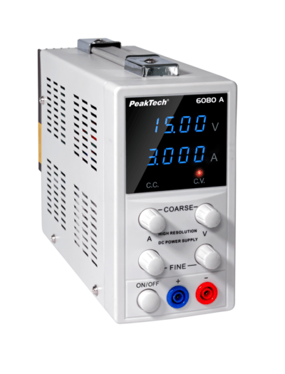 Alimentatore digitale da laboratorio, 0...15 V/0...3 A CC