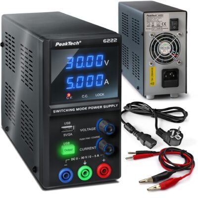 Alimentatore switching da laboratorio DC 1 - 30 V/0 - 5 A