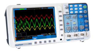 200 MHz / 2 CH ~ 2 GS/s ~ Oscilloscopio a memoria digitale con USB e LAN