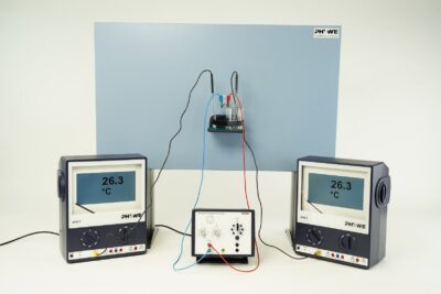 Test modello per l'utilizzo del calore ambiente con la pompa di calore Peltier con ADM3