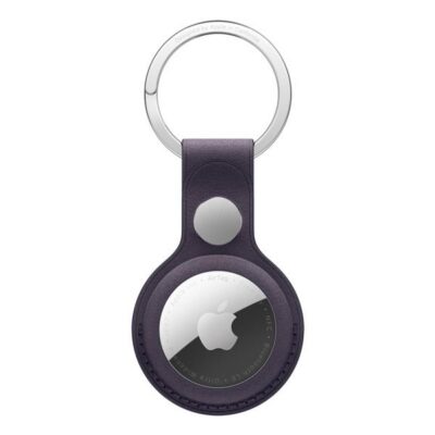 Portachiavi AirTag in tessuto FineWoven - Viola mezzanotte