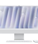 iMac 24" con display Retina 4,5K: Chip Apple M4 con CPU 10-core e GPU 10-core, 24GB, 512GB SSD - Argento