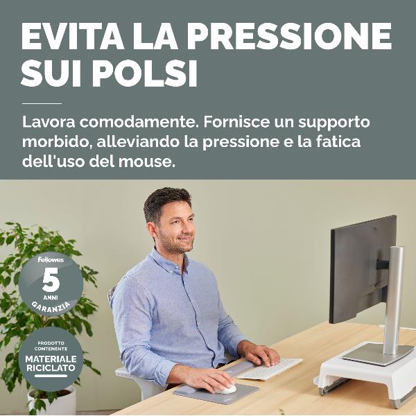 Mousepad poggiapolsi Breyta grigio