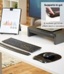 Mousepad poggiapolsi Crystal™ Gel Nero