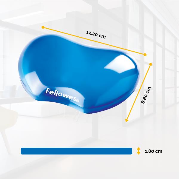 SUPPORTO POLSI GEL CRYSTAL BLU
