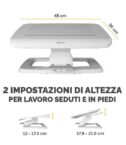 Hana™ LT Poggiapiedi - Bianco