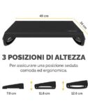 Breyta™ poggiapiedi nero