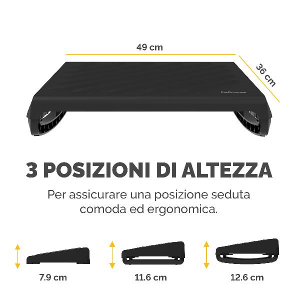 Breyta™ poggiapiedi nero