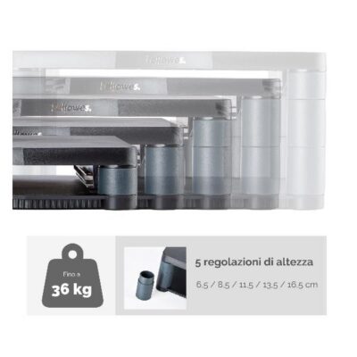 Supporto monitor Premium grafite