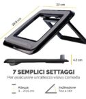 I-Spire Series™ Supporto Laptop Inclinabile - Nero