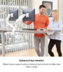 BRACCIO MONITOR DOPPIO EPPA COLORE BIANCO
