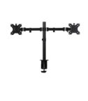 100091504 Braccio doppio monitor Focus Nero
