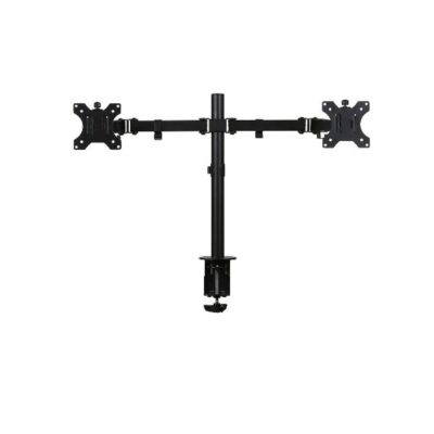 100091504 Braccio doppio monitor Focus Nero