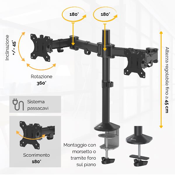 BRACCIO MONITOR DOPPIO REFLEX