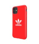 ADIDAS ORIGINALS - Cover in TPU flessibile con bordi rialzati colore rosso compatibile con Apple iPhone 13 Mini