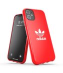 ADIDAS ORIGINALS - Cover in TPU flessibile con bordi rialzati colore rosso compatibile con Apple iPhone 13 Mini